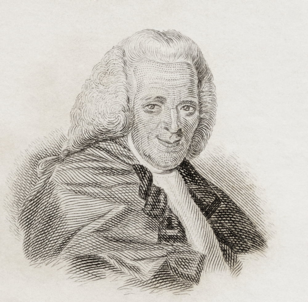 Henry Home Lord Kames 1696 To 1782 Scottish Philosopher From Crabbs Historical Dictionary Published 1825 Canvas Art - Ken Welsh Design Pics (24 x 24)