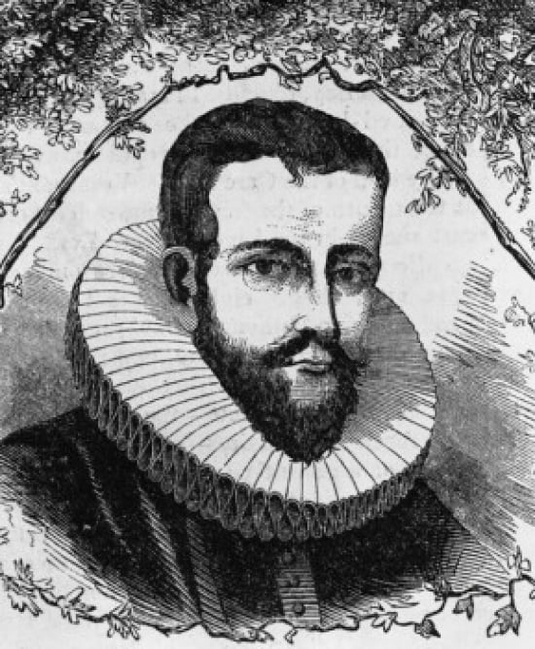 Henry Hudson 17th Century Dutch Explorer illustration Canvas Art - (18 x 24)