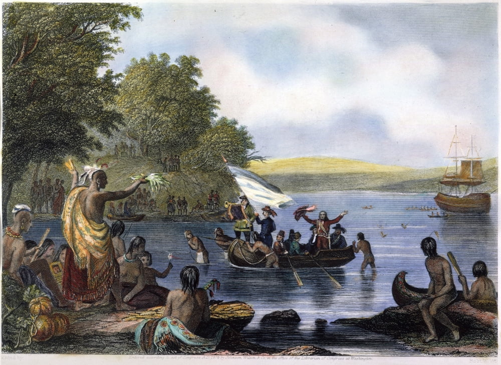 Henry Hudson (D. 1611). Nenglish Navigator. The Landing Of Henry Hudson