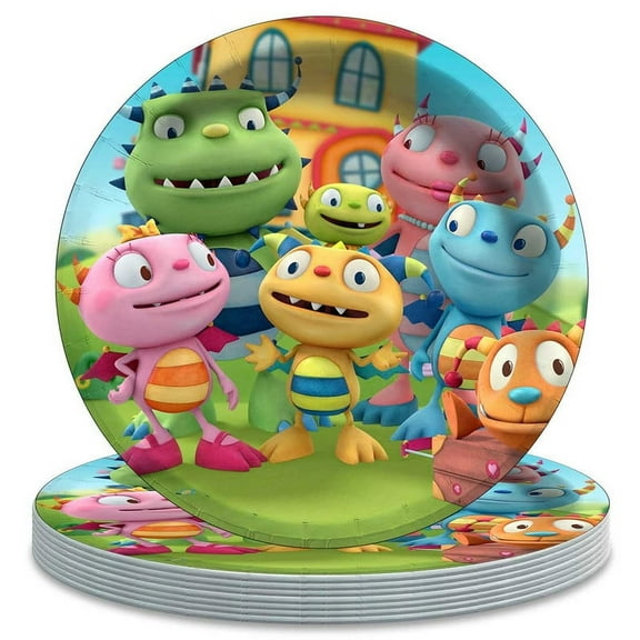 Henry Hugglemonster Pirates Plates Party Supplies Birthday Dinnerware Decorations Tableware Disposable 16pcs