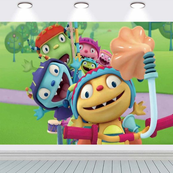 Henry Hugglemonster school Poster Wall Decor Birthday Banner Backdrop Background Party Supplies Taspestry