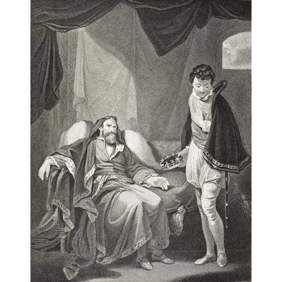 Henry Iv Reproving Prince Henry. Illustration From Henry Iv By William