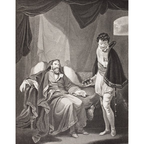 Henry Iv Reproving Prince Henry. Illustration From Henry Iv By William
