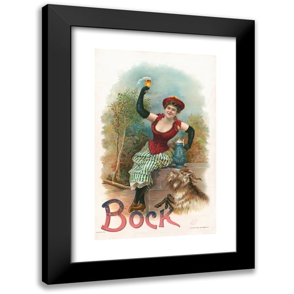 Henry Jerome Schile 11x14 Black Modern Framed Museum Art Print Titled - (Have One with Me, No. 179), Bock (1893)