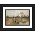 thumbnail image 1 of Henry John Yeend King 18x13 Black Ornate Wood Framed Double Matted Museum Art Print Titled - Second Thoughts, 1 of 5