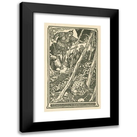 Henry Justice Ford 13x18 Black Modern Framed Museum Art Print Titled - The Prince Finds the Nunda. (1901)