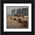 thumbnail image 1 of Henry Keller 20x20 Black Ornate Framed Double Matted Museum Art Print Titled: Harvest Time (C. 1903), 1 of 5
