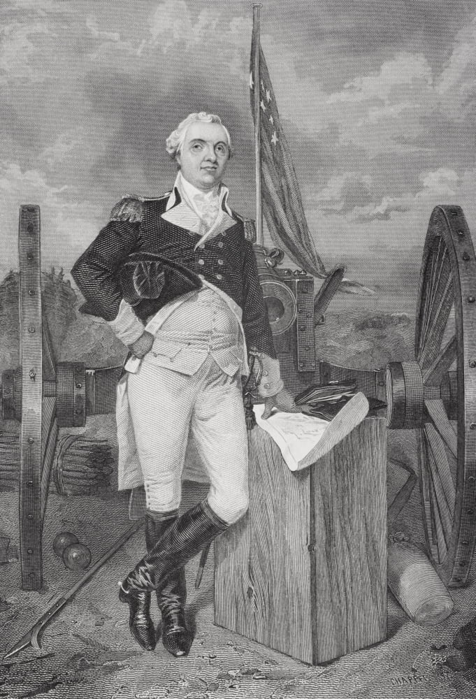 Henry Knox 1759-1806 American Revolutionary Officer And First US Secretary Of War From 1789 To 1795 From Painting By Alonzo Chappel Canvas Art - Ken Welsh Design Pics (24 x 34)