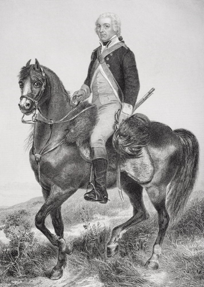 Henry Lee 1756 - 1818 Cavalry Officer In American Revolution Known As Light Horse Harry Father Of Robert E Lee From Painting By Alonzo Chappel Canvas Art - Ken Welsh Design Pics (24 x 34)