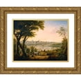 thumbnail image 1 of Henry Lewis 24x19 Gold Ornate Framed and Double Matted Museum Art Print Titled - Saint Louis in 1846 (1846), 1 of 4