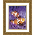 thumbnail image 1 of Henry, Lola 25x32 Gold Ornate Wood Framed with Double Matting Museum Art Print Titled - Jeweled Fish I, 1 of 4