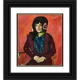 thumbnail image 1 of Henry Lyman Saÿen 15x17 Black Ornate Wood Framed Double Matted Museum Art Print Titled - Portrait of a Girl (1909-1914), 1 of 5