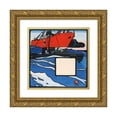 thumbnail image 1 of Henry Lyman Saÿen 20x20 Gold Ornate Framed and Double Matted Museum Art Print Titled - Untitled (Naval Action), 1 of 4