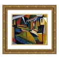 thumbnail image 1 of Henry Lyman Saÿen 23x20 Gold Ornate Framed and Double Matted Museum Art Print Titled - Abstract Landscape (1915-1916), 1 of 4