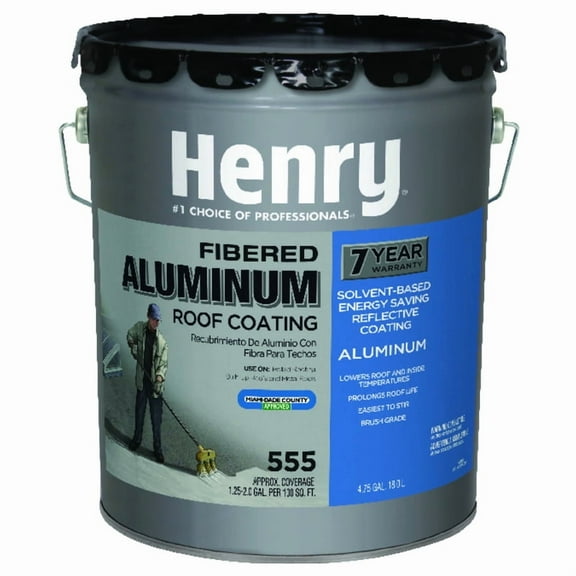 Henry Matte Asphalt Aluminum Roof Coating 4.75 gal