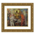 thumbnail image 1 of Henry McCarter 23x20 Gold Ornate Framed and Double Matted Museum Art Print Titled - Men's Gods (circa 1923), 1 of 4