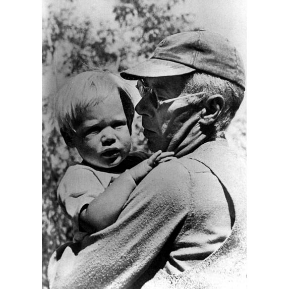 Henry Miller Holding His Son Tony History (24 x 36)