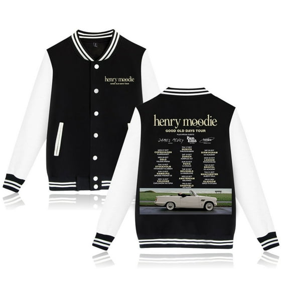 Henry Moodie Good Old Days Tour Baseball Jacket Fashion Clothes Unisex Long Sleeve
