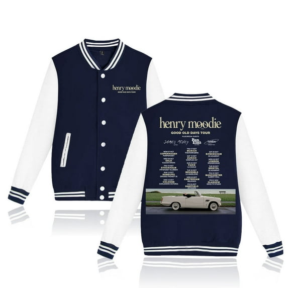 Henry Moodie Good Old Days Tour Baseball Jacket Fashion Clothes Unisex Long Sleeve