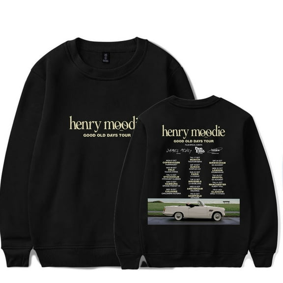 Henry Moodie Good Old Days Tour Crewneck Sweatshirt Unisex Fashion Long Sleeve Top