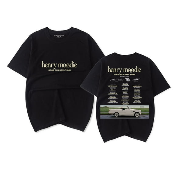 Henry Moodie Good Old Days Tour T-shirt Women Men Casual Fashion Short Sleeve Tee