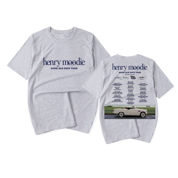 Henry Moodie Good Old Days Tour T-shirt Women Men Casual Fashion Short Sleeve Tee