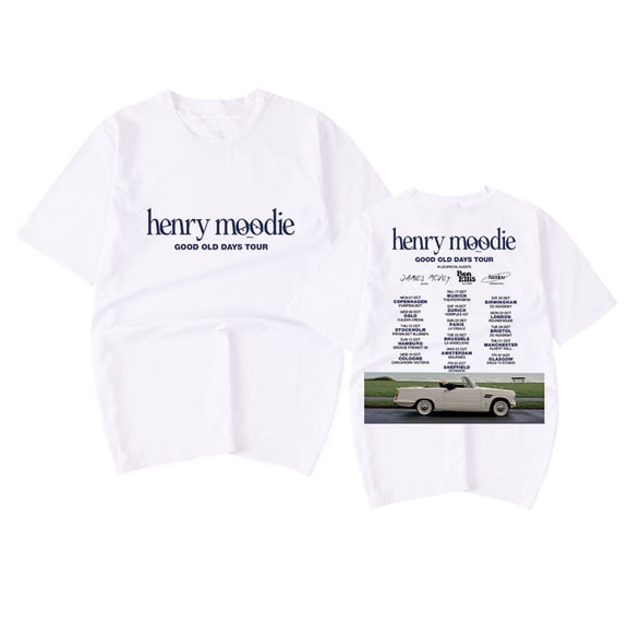 Henry Moodie Good Old Days Tour T-shirt Women Men Casual Fashion Short Sleeve Tee