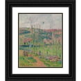 thumbnail image 1 of Henry Moret 15x18 Black Ornate Wood Framed Double Matted Museum Art Print Titled - Winter in Brittany (1907), 1 of 5