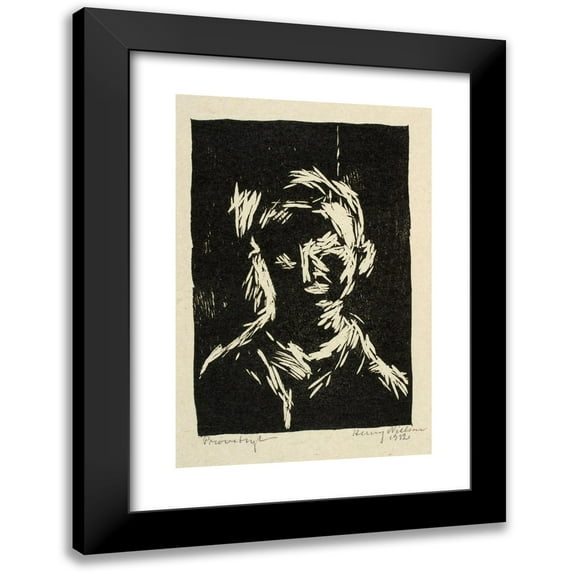 Henry Nielsen 11x14 Black Modern Framed Museum Art Print Titled - Boys Portrait (1932)