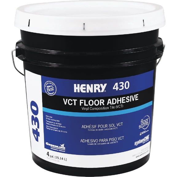 Henry No.430 Floor Tile Adhesive Beige Tub 4 Gl