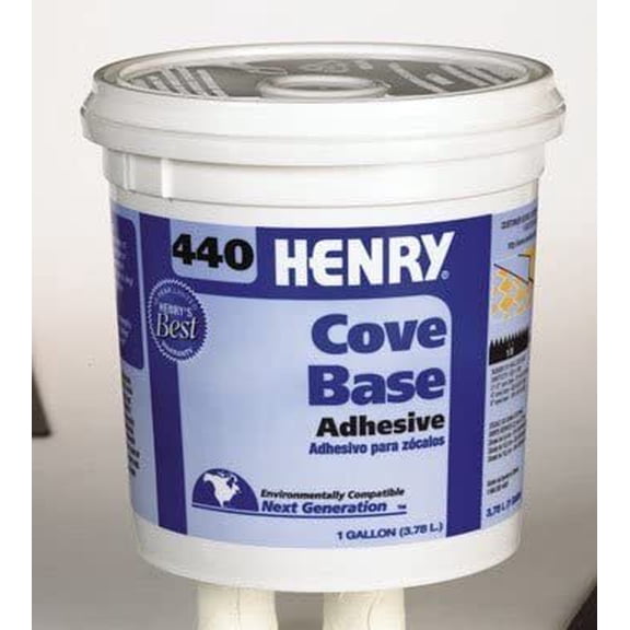 Henry No.440 Cove Base Adhesive Concrete Block, Drywall Wood, Brick, Plastic 1 Gl