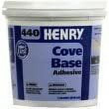 Henry No.440 Cove Base Adhesive Concrete Block, Drywall Wood, Brick, Plastic 1 Qt