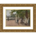 thumbnail image 1 of Henry Ossawa Tanner 14x11 Gold Ornate Wood Frame and Double Matted Museum Art Print Titled - The Man Who Rented Boats, 1 of 4