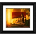 thumbnail image 1 of Henry Ossawa Tanner 14x12 Black Ornate Wood Framed Double Matted Museum Art Print Titled: The Annunciation, 1 of 5