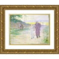 thumbnail image 1 of Henry Ossawa Tanner 24x18 Gold Ornate Framed and Double Matted Museum Art Print Titled - Study for Flight to Egypt (ca. 1899-1923), 1 of 4