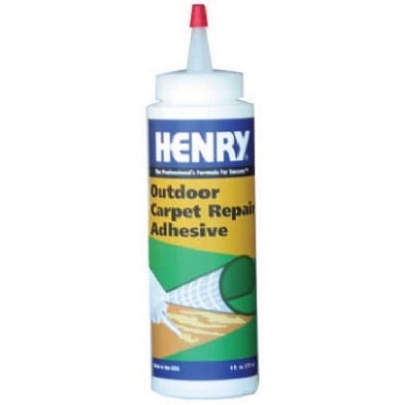 Henry Outdoor Carpet Repair Adhesive - Waterproof, Ready To Use - 6 Oz Squeeze Bottle