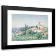 thumbnail image 1 of Henry Pember Smith 24x19 Black Modern Framed Museum Art Print Titled - Spanish Villa II, 1 of 5