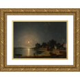 thumbnail image 1 of Henry Pether 14x11 Gold Ornate Wood Frame and Double Matted Museum Art Print Titled - Upnor Castle, Kent, 1 of 4