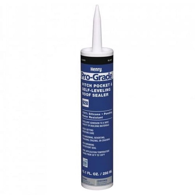 ペンギン　805040 サイドアクリル　天板金網コーキング Henry Pro Grade 928 Self Leveling Sealer, Black, 10.1 oz Cartridge
