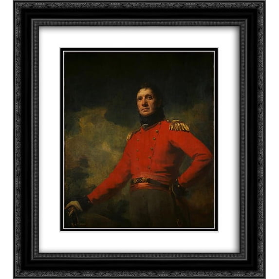 Henry Raeburn 2x Matted 20x24 Black Ornate Framed Art Print 'Colonel Francis James Scott'