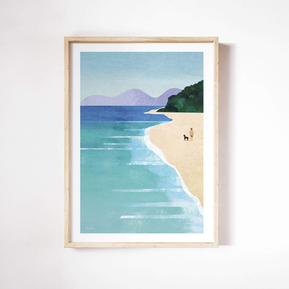 Henry Rivers Beach Girl Ii Summer Poster, Poster Only