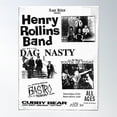thumbnail image 1 of Henry Rollins Band Punk Show Flyer With Dag Nasty Poster Wall Art, Modern Wall Decor For Living Room Bedroom, 12x18 UNFRAMED, 1 of 3