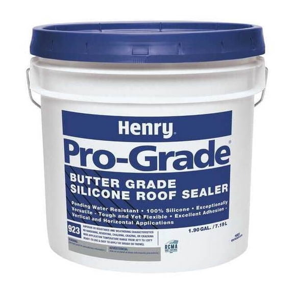 Henry Roofing Sealant, 1.9 gal, Pail, White PG923W120