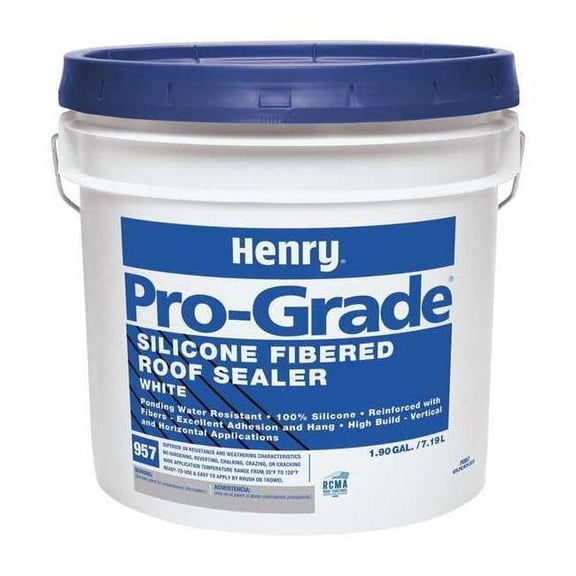 Henry Roofing Sealant, 2 gal, Pail, White PG957W120