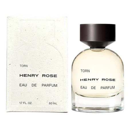 Henry Rose Torn Eau de Parfum for Men and Women, Spicy Vanilla/Vetiver Fragrance, Warm Musky Woody Scent, Long Lasting Luxury Spray, 1.7 fl oz