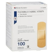 Henry Schein Adhesive Fabric Bandage Strips, 1" x 3", Sterile, Box of 100