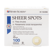 Henry Schein Adhesive Sheer Spot Bandage 7/8" - 100 Per Box