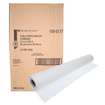Henry Schein Exam Table Paper, 12 Rolls/Case, 21"x225", Smooth Standard, White, Latex-Free – Ideal for Medical and Dental Offices