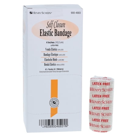 Henry Schein Self Closure Elastic Bandage with Velcro, Tan, Non-Sterile, 2 Rolls