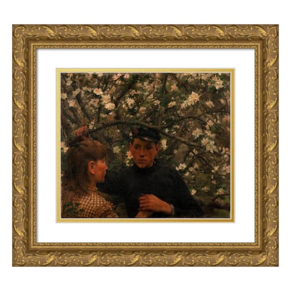 Henry Scott Tuke 23x20 Gold Ornate Framed and Double Matted Museum Art Print Titled - The Promise